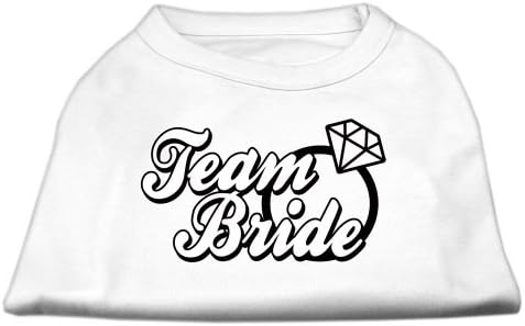 Тениска с Трафаретным принтом Mirage Pet Products Team Bride Бял XXL (18)