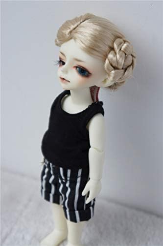 JD102 Балетната Кукла BJD Перуки, направени От Синтетични Мохера Аксесоари за Кукли (Светли, 4-5 см)