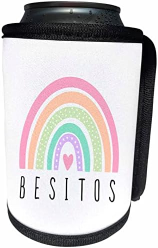 3dRose Besitos - Малки целувки в испанската сладък пастели. - Опаковки за бутилки-охладители (cc-363019-1)