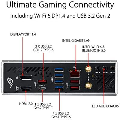 ASUS ROG Strix X570-I Gaming, Детска дънна платка X570 Mini-ITX, AMD Ryzen 3000 с PCIe 4.0, WiFi 6 (802.11 ax), Intel Gigabit Ethernet, SATA