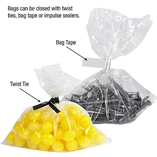 Tape Logic TLPB887 Плоски найлонови торбички с размери 3 mils, 15 x 30, прозрачно фолио (опаковка от 250 броя)