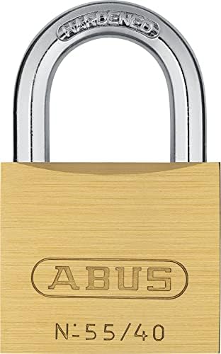 Окачени заключване ABUS 55/40 от Плътен Месинг с дужкой от закалена стомана, с Друг ключ