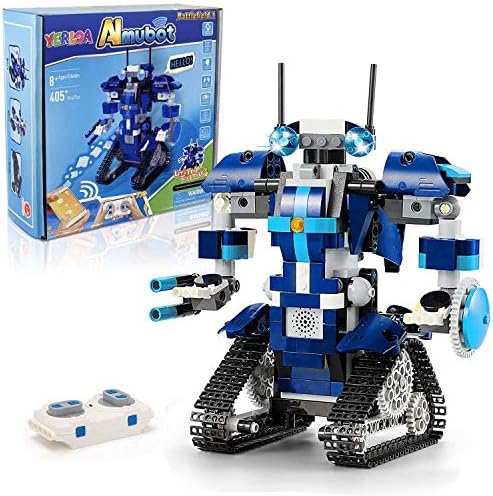 Комплект за сглобяване на робот Yerloa за деца от 6-12 години, Играчки за сглобяване на робот с дистанционно управление и приложение