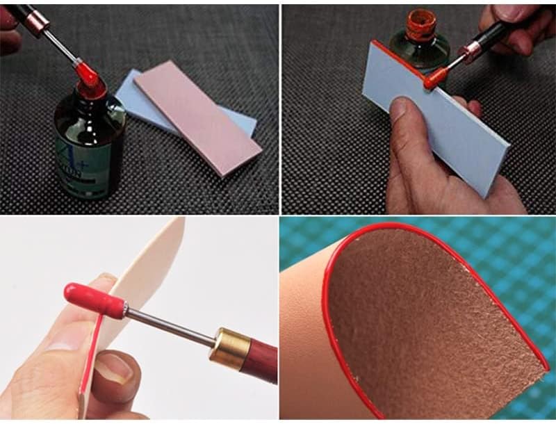 Инструмент за обработка на ръбовете на кожата САМ Leather Занаятите Инструмент За обработка на ръбовете на Масло Роликовая Дръжка
