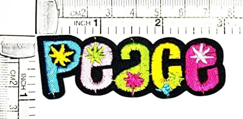 Kleenplus Peace Шият с Железни Бродирани Ленти Дума Лозунгът на Света Комикси Мультяшная Стикер Занаятчийски Проекти Аксесоар За Шиене