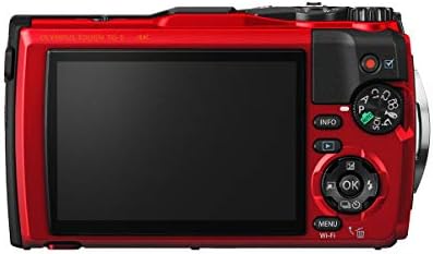 Водоустойчив фотоапарат Olympus TG-5 с 3-инчов LCD дисплей, червен