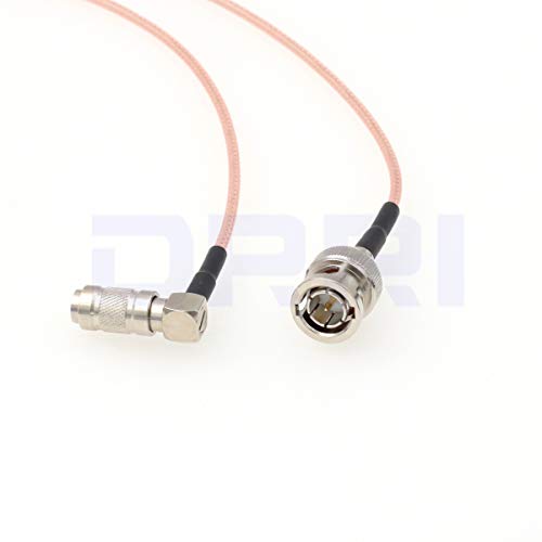 Коаксиален кабел DRRI 75 Ома RG179 HD SDI с конектор BNC към конектора DIN 1.0/2.3 за Blackmagic Video Assist (30 см)