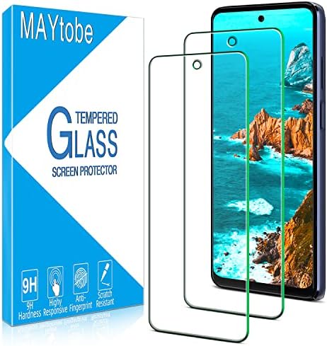 MAYtobe [2] Защитно стъкло, закалено стъкло, предназначено за Motorola Moto G Stylus (2022) / Moto G Stylus 5G (2022), без мехурчета, лесен