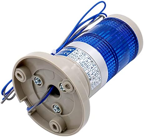 Предупредителен постоянна светлина 24 vdc Baomain Промишлен Синя Led Пожарна Кула Лампа LTP-502T