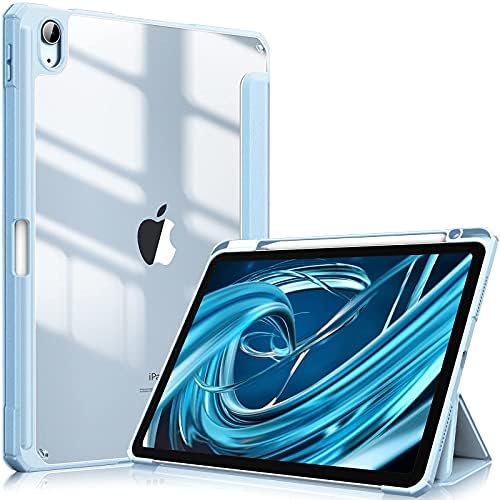 Тънък прозрачен калъф Fintie Hybrid за iPad Air 5-то поколение (2022) /iPad Air 4-то поколение (2020 г.) 10,9 см в комплект с предпазно