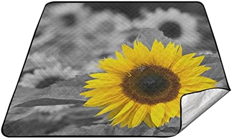 Плажна Одеяло innewgogo Sunflower Големи Размери, Водоустойчив Пескостойкий Подложка за Пикник, Леки и Издръжливи, бързо
