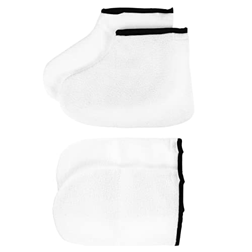 Healifty Бели Обувки 6 чифта накрайници за уши За Педикюр Обувки, Прозрачни Ръкавици Пакет за масло: За ръцете, За вода, За да се грижи