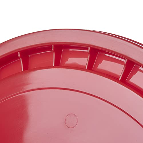 Hudson Exchange - 5LHV-червена Множество покрива с тънък откручиванием за кофи с обем 3,5, 5, 6 и 7 литра, HPDE, Червена