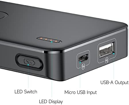 Преносимо зарядно ROMOSS 2 в опаковка от 10 000 ма, Ультратонкое Зарядно устройство за телефон с пускането на 5 2.4 Както