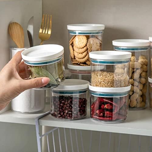 Контейнери за съхранение на зърнени храни С капак, Различни цветни Запечатани Бутилки, Кухненски Кутия за съхранение на Чисти продукти,