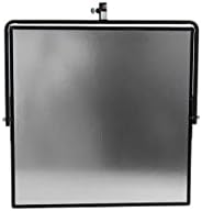 Алуминиева Ръчна рефлектор Матюс 24 x 24 с Черен Коромыслом Сребрист цвят