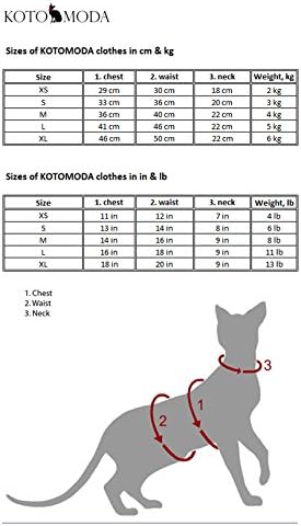 Памучен Стрейчевая тениска Kotomoda Hairless Котка с Малкото Фламинго за котки-сфинксове (L)