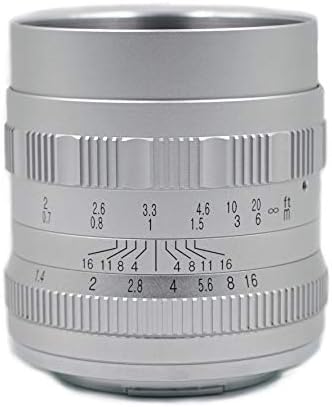 Ръчно Основния обектив HUABAN 50mm F1.4, с голяма бленда за Беззеркальной фотоапарат с прикрепен Thirds M43
