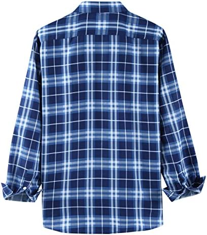 Мъжко Пролетно-Есенна Мода Ежедневни Риза в Клетката, Блуза, Мъжки Спортни Блузи с Къс Ръкав
