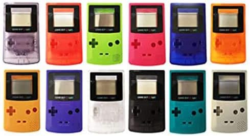 Сменяеми цветни защитен калъф с пълен корпус, калъф за Nintendo Game boy, цветен сервизна детайл GBC (лаймово-зелена)