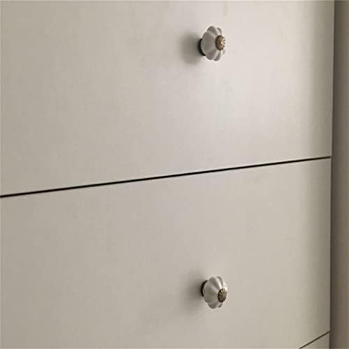 Твърди Керамични Врата копчето в пасторальном стил малка форма, дръжка за чекмедже на гардероба, Порцеланова дръжка на шкафа (Цвят: