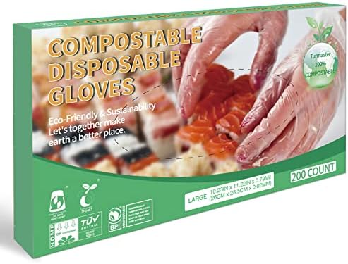 Сертифицирани Компостируемые Ръкавици Ръкавици за Еднократна употреба за приготвяне на храна Биоразградими Ресторантско
