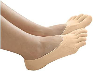 1/5/6 чифта чорапи с пет пръста за жени, спортни ортопедични компресия чорапи с дълбоко деколте, разделен пръсти, с гелевой вложка