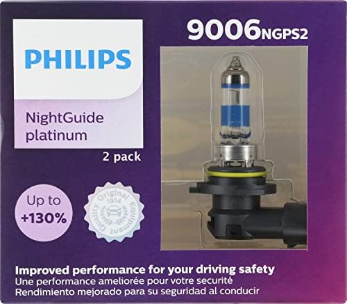 Лампа с нажежаема жичка Philips 9006 NightGuide Platinum Upgrade, комплект от 2