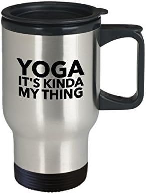 Чаша за йога, Чаша за пътуване - Йога - това е нещо като моето- Кафе / Чай / Напитки С изолация, топло / студено - Забавно новост