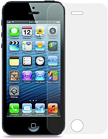 Защитно фолио за екран за iPhone 5 5S, Защитен слой от закалено стъкло JOISEN 0,26 мм, 2.5 D Edge Твърдост 9H Яснота 99,99% Висока Чувствителност към Касанию за iphone 5 / 5S