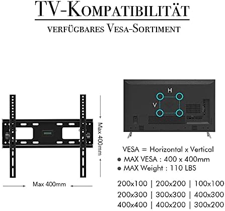 Висока стойка за монитор от неръждаема стомана за повечето плоски извити телевизори с диагонал 32-65 инча, Тежкотоварни Монтиране на стена за телевизор с регулируем?