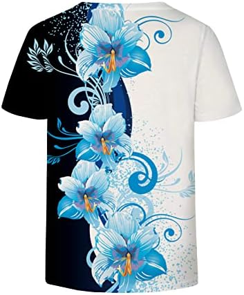 Есенно Лятна Блуза, Тениска за Жени с Къс ръкав 2023 Облекло Y2K Vneck Памучен Тениска с Графичен Модел DM DM