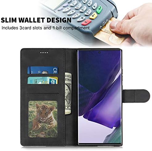 Калъф HAII Galaxy Note 20 Ultra, една Чанта-портфейл от Изкуствена кожа Премиум-клас с панти капак-фолио и отделения за