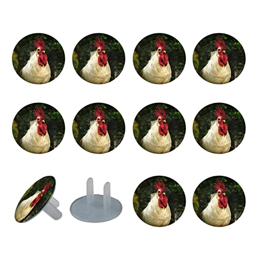 Капачки за контакти White Rooster Red Cockscomb 24 Бр. В опаковка - Защитни капачки за контакти Baby Safety – Здрави и устойчиви