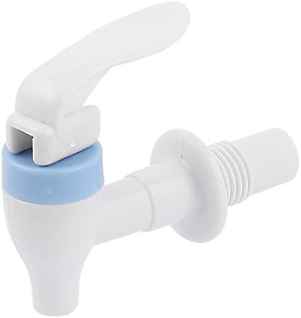 Qtqgoitem Пластмасова дръжка за питейна вода, кран с резба 17 мм, бяло, синьо (Модел: BDA 0c4 9f3 1e7 a2b)