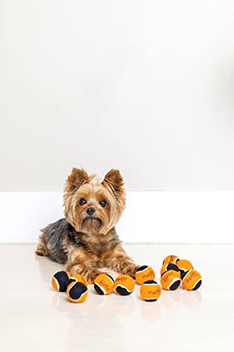 Тенис топки Midlee Оранжево-Черни за мини-кучетата за Хелоуин - Комплект от 12