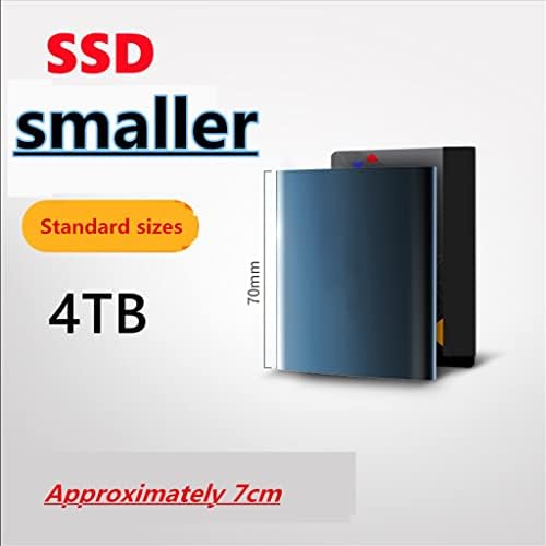 Преносим твърд диск KJHD Typc-C с модел SSD 4 TB И 2 TB Външен твърд диск 1 TB 500 GB Мобилен твърд диск, USB 3.1 Външен твърд диск (Цвят: червен, размер: 6 TB)