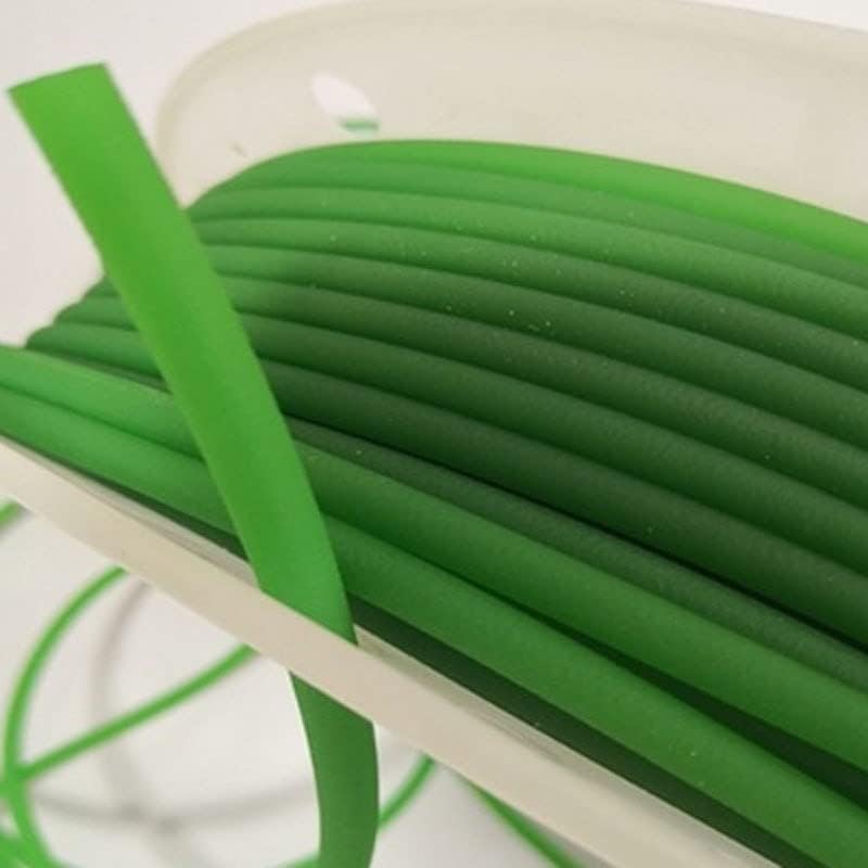 1бр 12 мм диаметър цвят зелен линия запечатани конец ПУ гладка повърхност на кръгла ивица е добра еластичност устойчива на плъзгане