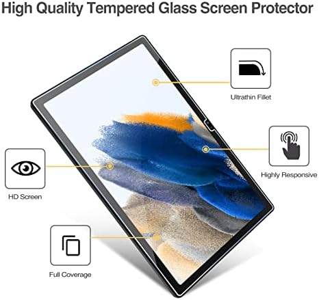 ProCase 2 опаковки със защитно фолио за дисплея на Galaxy Tab A8 10,5 2022 в комплект с калъф Galaxy Tab A8 10.5 инча 2022 (SM-X200