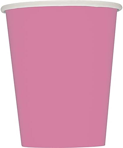 Уникални Твърди Картонени Чаши, 9 грама, Приятно Розов цвят