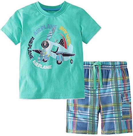 LMYOVE/ Кратък комплект дрехи за малки момчета, Ежедневни тениска с кръгло деколте и къс ръкав и Къси Комплекти, Летни Дрехи