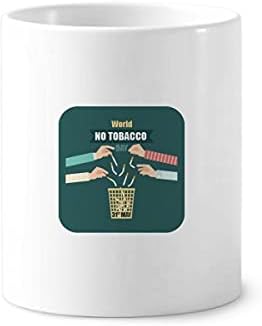 Лого Изхвърлете Цигара Държач за дръжка на четка за зъби, Чаша Поставка Cerac Чаша за Моливи