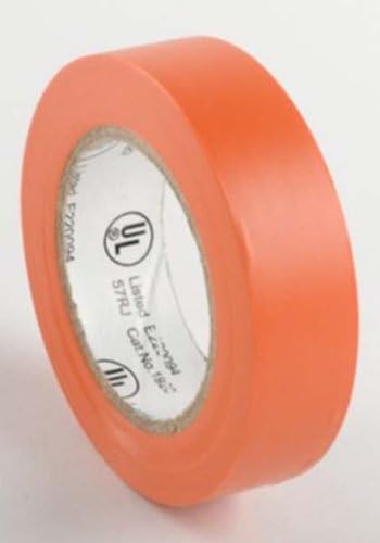 ToolUSA Опаковки от по 10 ролки, orange електрически лента с размер 3/4 X 50 см целлофановой обертке: TAP-EL50A-10
