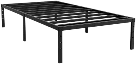 Рамка на легло HOMUS Twin Size-Стоманена каишка, Нескользящая основа за матрак с височина 14 см-Не се изисква пружина на платформа