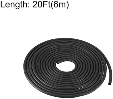 Оборудване запечатване на Уплътнението от вспененной гума uxcell, Диаметър 3 мм (1/8 ), Кръгла гума EPDM с Дължина 6 метра (19,69