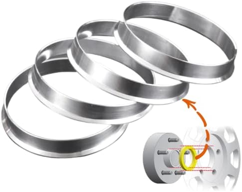 Центрические пръстени на главината Laicarvor от алуминиева сплав 72,6 - 58,1 OD = 72,6 мм ID = 58,1 мм Броя (4)