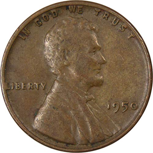 1950 Линкълн Пшеничен Цент AG ЗА Добро Бронзовата Пени 1c Монета са подбрани