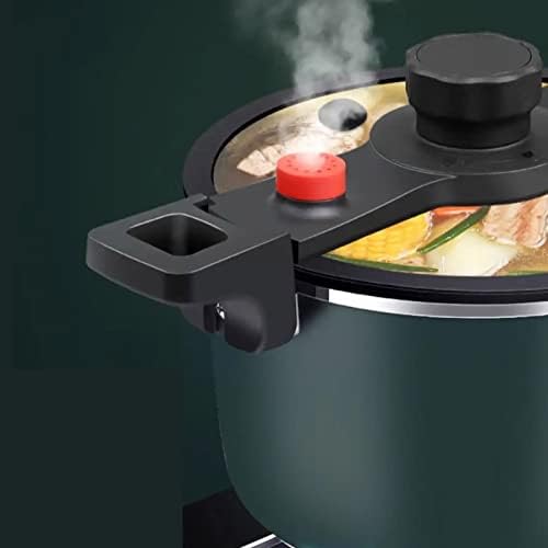 Кухненска тенджера под налягане Мултифункционален Домакински Тенджера за бързо приготвяне на супа със Стъклен капак, Съвместима