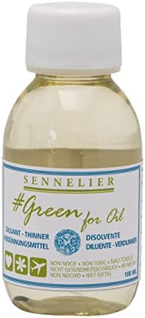 Разредител за масло Sennelier, 3,38 течни унции (опаковка от 1), Прозрачно 3