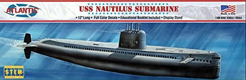 Комплект пластмасови модели подводница USS Nautilus SSN 571 STEM Произведено в САЩ Atlantis